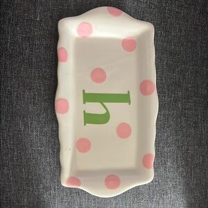 Express Pink Polka Dot Jewelry Tray